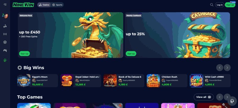 Nine win casino - Nine Win Casino Entices UK Players with Lucrative Offers and Games